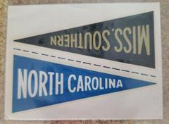 Miss. Southern [North Carolina] Football Cards 1960 Fleer College Pennant Decals Prices