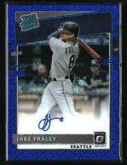 Jake Fraley [Blue Mojo] #RRS-JF Baseball Cards 2020 Panini Donruss Optic Rated Rookies Signatures Prices