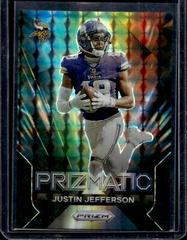 Justin Jefferson [Black Finite] #16 Football Cards 2023 Panini Prizm Prizmatic Prices