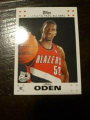 Greg Oden Basketball Cards 2007 Topps Rookie Card Prices