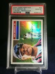Ken Griffey Jr. [Refractor] #25 Baseball Cards 2005 Topps Heritage Chrome Prices