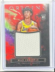 Max Christie [Red] #JJ-MCL Basketball Cards 2022 Panini Origins Rookie Jumbo Jerseys Prices