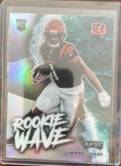 Ja'Marr Chase [Silver] #RW-JCH Football Cards 2021 Panini Playoff Rookie Wave Prices