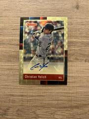 Christian Yelich [Gold] #R88S-CY Baseball Cards 2022 Panini Donruss Optic Retro 1988 Signatures Prices