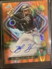 Ke'Bryan Hayes [Orange Galactic] #CCA-KH Baseball Cards 2023 Topps Cosmic Chrome Autographs Prices