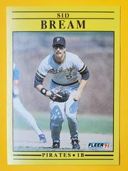 Sid Bream #35 Baseball Cards 1991 Fleer Prices