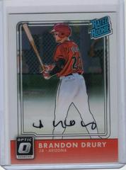 Brandon Drury #RR-BD Baseball Cards 2016 Panini Donruss Optic Rated Rookies Signatures Prices