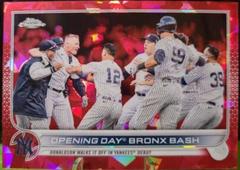 Opening Day Bronx Bash [Red] #US45 Baseball Cards 2022 Topps Chrome Update Sapphire Prices