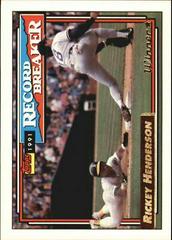 Rickey Henderson #2 Baseball Cards 1992 Topps Gold Prices