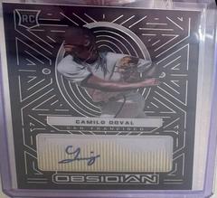 Camilo Doval [Yellow] Baseball Cards 2022 Panini Chronicles Obsidian Autographs Prices