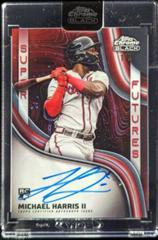Michael Harris II [Red] #SFA-MH Baseball Cards 2023 Topps Chrome Black Super Futures Autographs Prices