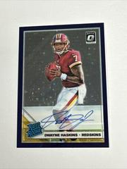 Dwayne Haskins [Purple Stars] Football Cards 2019 Donruss Optic Rated Rookie Autographs Prices
