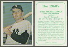 Billy Cowan #282 Baseball Cards 1978 TCMA the 1960's Prices