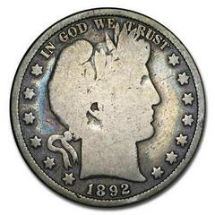 1892 Coins Barber Half Dollar Prices