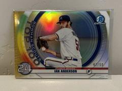Ian Anderson [Gold Refractor] Baseball Cards 2020 Bowman Chrome Scouts' Top 100 Prices