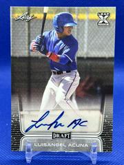 Luisangel Acuna [Hobby] #BA-LA1 Baseball Cards 2020 Leaf Draft Autographs Prices