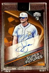 Josh Lowe [Orange] #SFA-JL Baseball Cards 2022 Topps Chrome Black Super Futures Autographs Prices