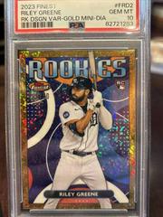 Riley Greene [Gold] #FRD-2 Baseball Cards 2023 Topps Finest Rookies Design Variation Prices