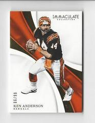 Ken Anderson #21 Football Cards 2017 Panini Immaculate Collection Prices