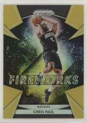 Chris Paul [Gold Prizm] Basketball Cards 2018 Panini Prizm Fireworks Prices