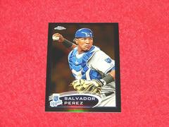 Salvador Perez [Black Refractor] #124 Baseball Cards 2012 Topps Chrome Prices