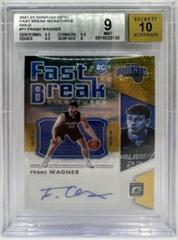 Franz Wagner [Gold] #FB-FWG Basketball Cards 2021 Panini Donruss Optic Fast Break Signatures Prices