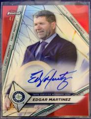 Edgar Martinez [Red] Baseball Cards 2022 Topps Finest Moments Autographs Prices