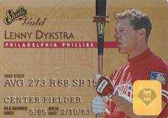 Lenny Dykstra [Gold] #44 Baseball Cards 1995 Studio Prices