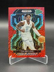 Caleb Love [Red Shimmer] #RP-CLO Basketball Cards 2022 Panini Prizm Draft Picks Rated Prospect Prices
