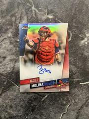 Yadier Molina [Red Wave Refractor] #FA-YM Baseball Cards 2019 Topps Finest Autographs Prices