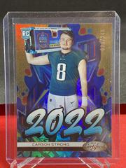 Carson Strong [Bronze] #2022-6 Football Cards 2022 Panini Certified 2022 Prices