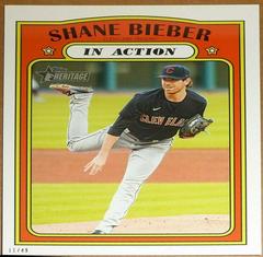 Shane Bieber Baseball Cards 2021 Topps Heritage Prices