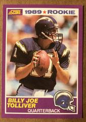 Billy Joe Tolliver Football Cards 1989 Panini Score Supplemental Prices