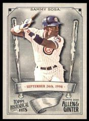 Sammy Sosa Baseball Cards 2021 Topps Allen & Ginter Historic Hits Prices