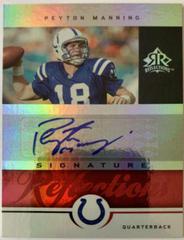 Peyton Manning [Red] #SR-PM Football Cards 2005 Upper Deck Reflections Signatures Prices