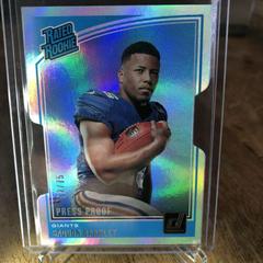 Saquon Barkley [Press Proof Silver Die-Cut] #306 Football Cards 2018 Donruss Prices