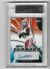 Caleb Williams [Metalized Sparkles Red White Blue] #FF-CW1 Football Cards 2022 Leaf Flash Forward Autographs Prices