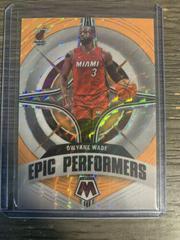 Dwyane Wade [Orange Fluorescent] Basketball Cards 2021 Panini Mosaic Epic Performers Prices