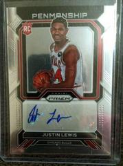 Justin Lewis #RP-JLC Basketball Cards 2022 Panini Prizm Rookie Penmanship Autographs Prices
