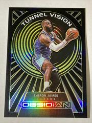 LeBron James [Yellow] #6 Basketball Cards 2021 Panini Obsidian Tunnel Vision Prices