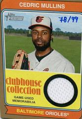 Cedric Mullins [Gold] #CCR-CM Baseball Cards 2023 Topps Heritage Clubhouse Collection Relics Prices