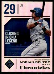 Adrian Beltre [Blue] #34 Baseball Cards 2018 Panini Chronicles Prices
