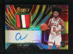Coby White [Tie Dye] Basketball Cards 2019 Panini Select Rookie Jersey Autographs Prices