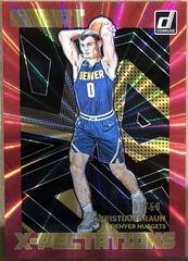 Christian Braun [Pink Laser] #21 Basketball Cards 2022 Panini Donruss Great X Pectations Prices