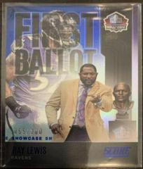 Ray Lewis [Showcase] Football Cards 2022 Panini Score First Ballot Prices