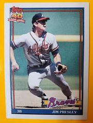Jim Presley #643 Baseball Cards 1991 Topps Tiffany Prices