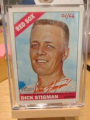 Dick Stigman [Red Ink] Baseball Cards 2015 Topps Heritage Real One Autographs Prices
