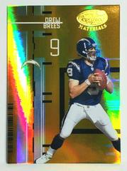 Drew Brees [Mirror Gold] Football Cards 2005 Leaf Certified Materials Prices