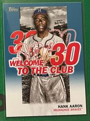 Hank Aaron [Blue] #WC-9 Baseball Cards 2023 Topps Welcome to the Club Prices