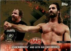 Dean Ambrose and Seth Rollins Reunite [Bronze] #46 Wrestling Cards 2018 Topps WWE Road To Wrestlemania Prices